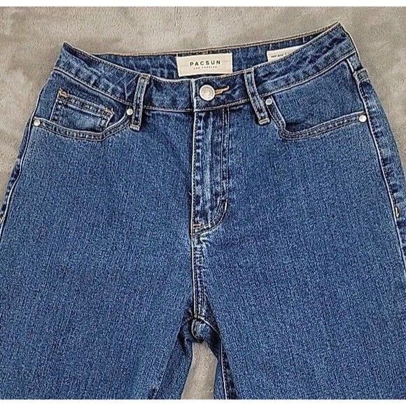 Pacsun Womens Mom Ankle Jeans Size 25x25 Tapered Leg High Rise - Picture 2 of 12